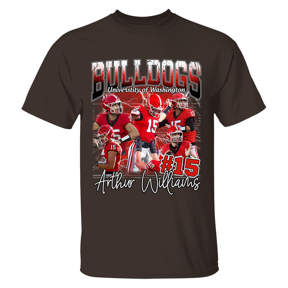 Custom Photo Bootleg Football Player Shirt