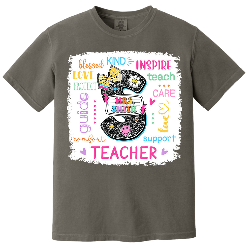 Custom Name T-Shirt Teacher, Appreciation Gift, Back To School Shirt A2110 Do99 vr2