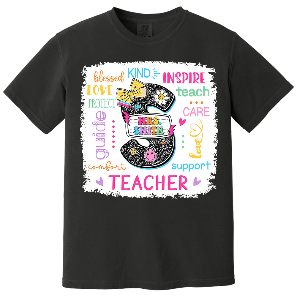 Custom Name T-Shirt Teacher, Appreciation Gift, Back To School Shirt A2110 Do99 vr2