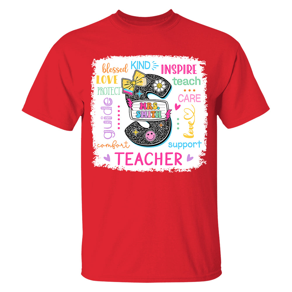 Custom Name T-Shirt Teacher, Appreciation Gift, Back To School Shirt A2110 Do99 vr2