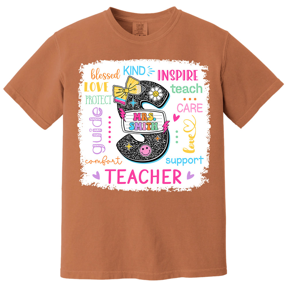 Custom Name T-Shirt Teacher, Appreciation Gift, Back To School Shirt A2110 Do99 vr2
