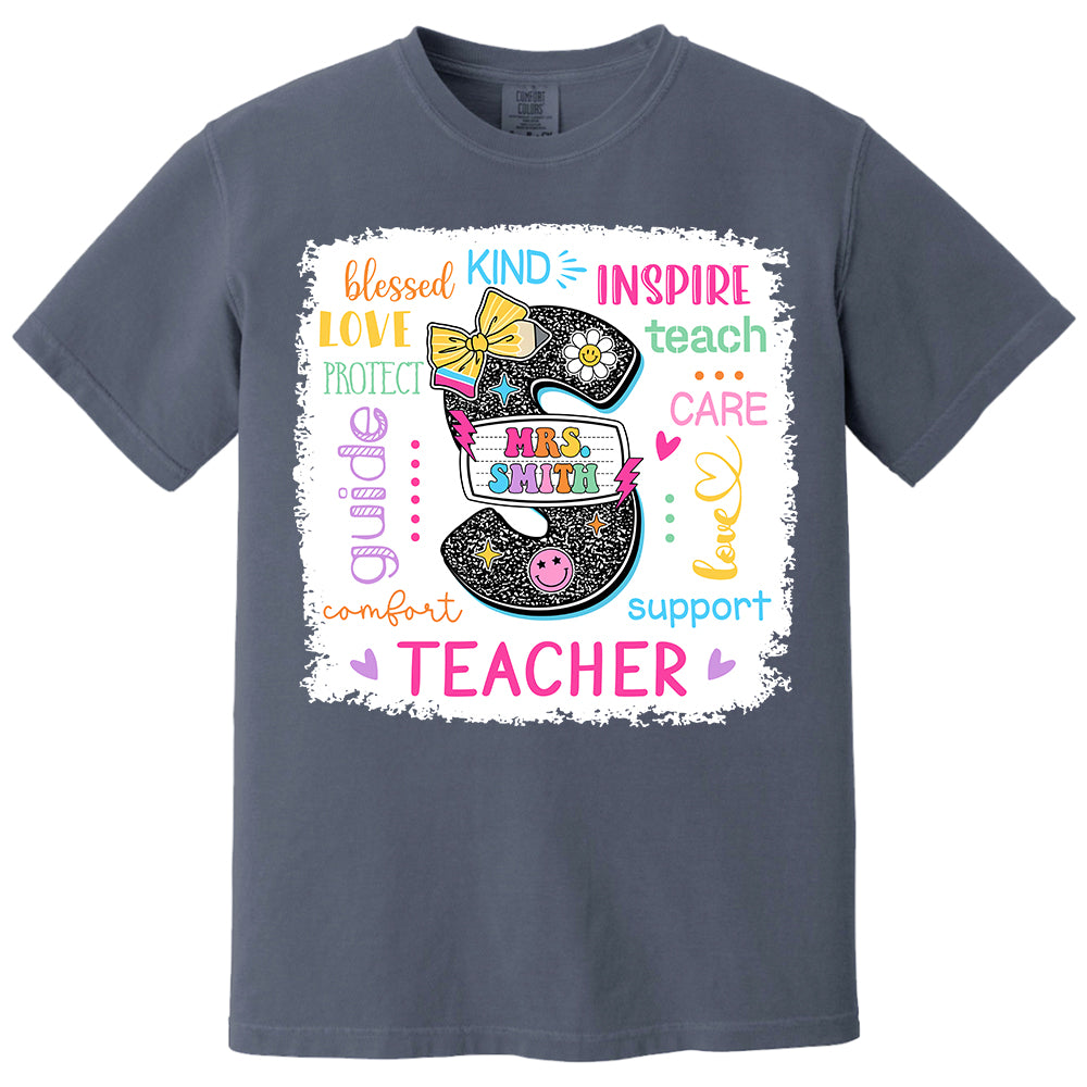 Custom Name T-Shirt Teacher, Appreciation Gift, Back To School Shirt A2110 Do99 vr2