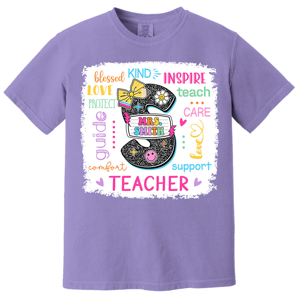 Custom Name T-Shirt Teacher, Appreciation Gift, Back To School Shirt A2110 Do99 vr2