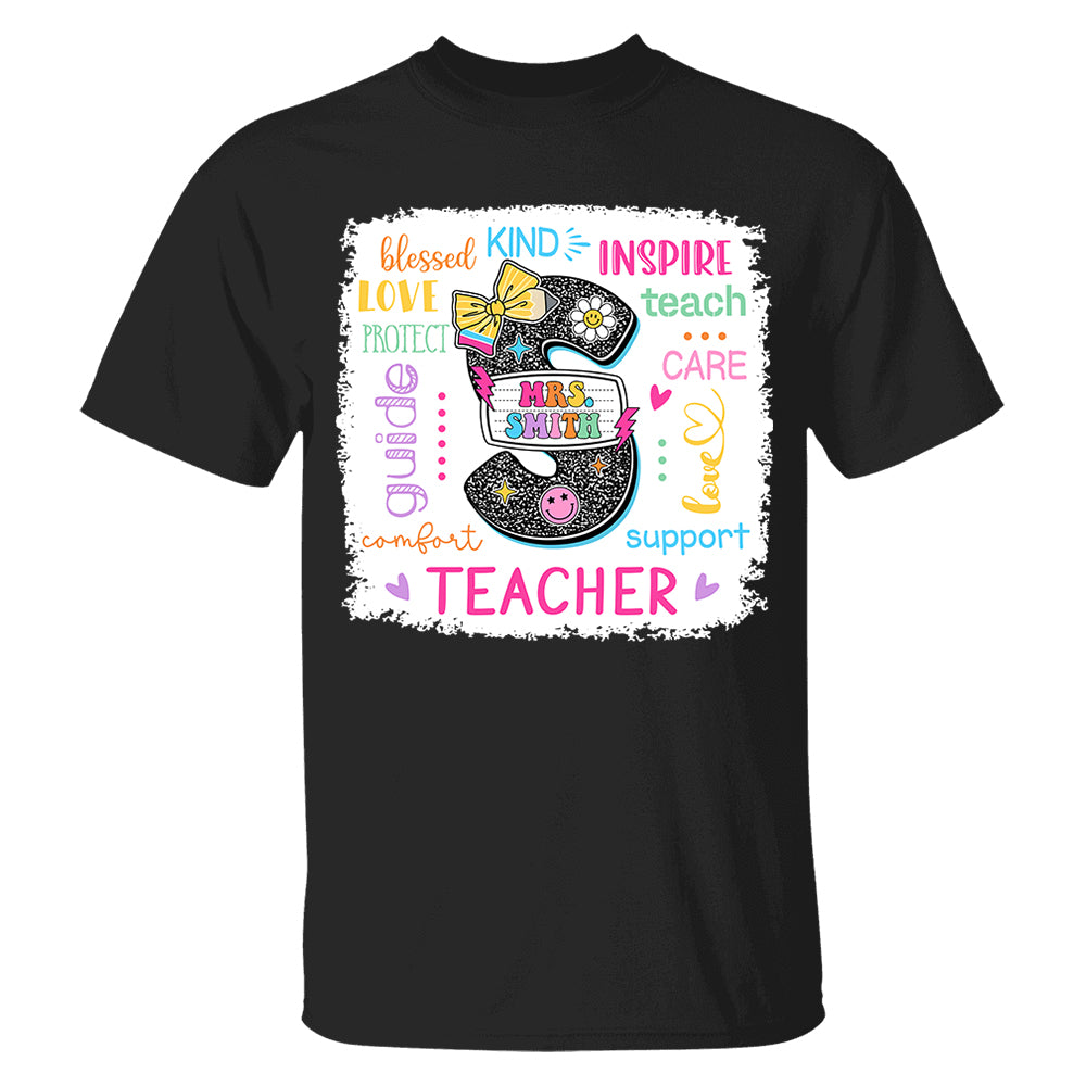 Custom Name T-Shirt Teacher, Appreciation Gift, Back To School Shirt A2110 Do99 vr2