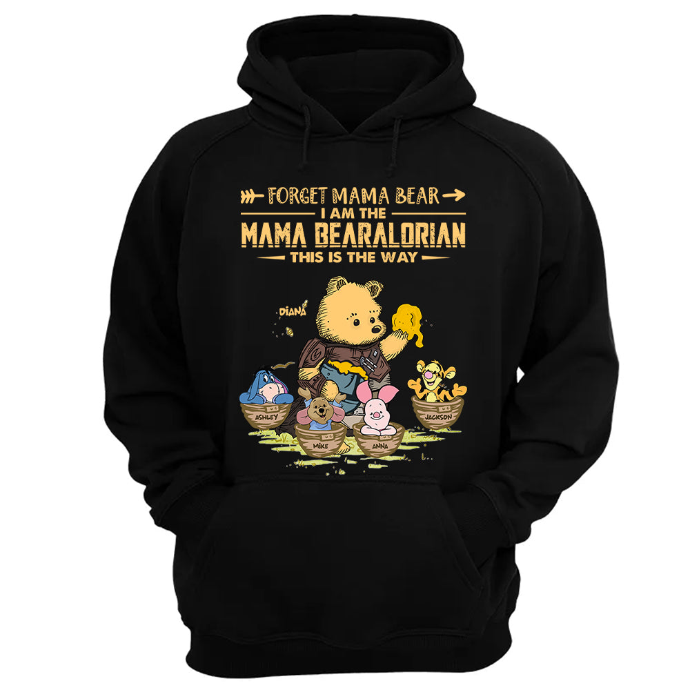 Forget Mama Bear - The Mama Bearalorian This Is The Way - Personalized Shirt For Mom Custom Nickname With Kids Gift Vr2