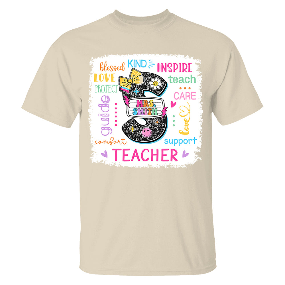 Custom Name T-Shirt Teacher, Appreciation Gift, Back To School Shirt A2110 Do99 vr2