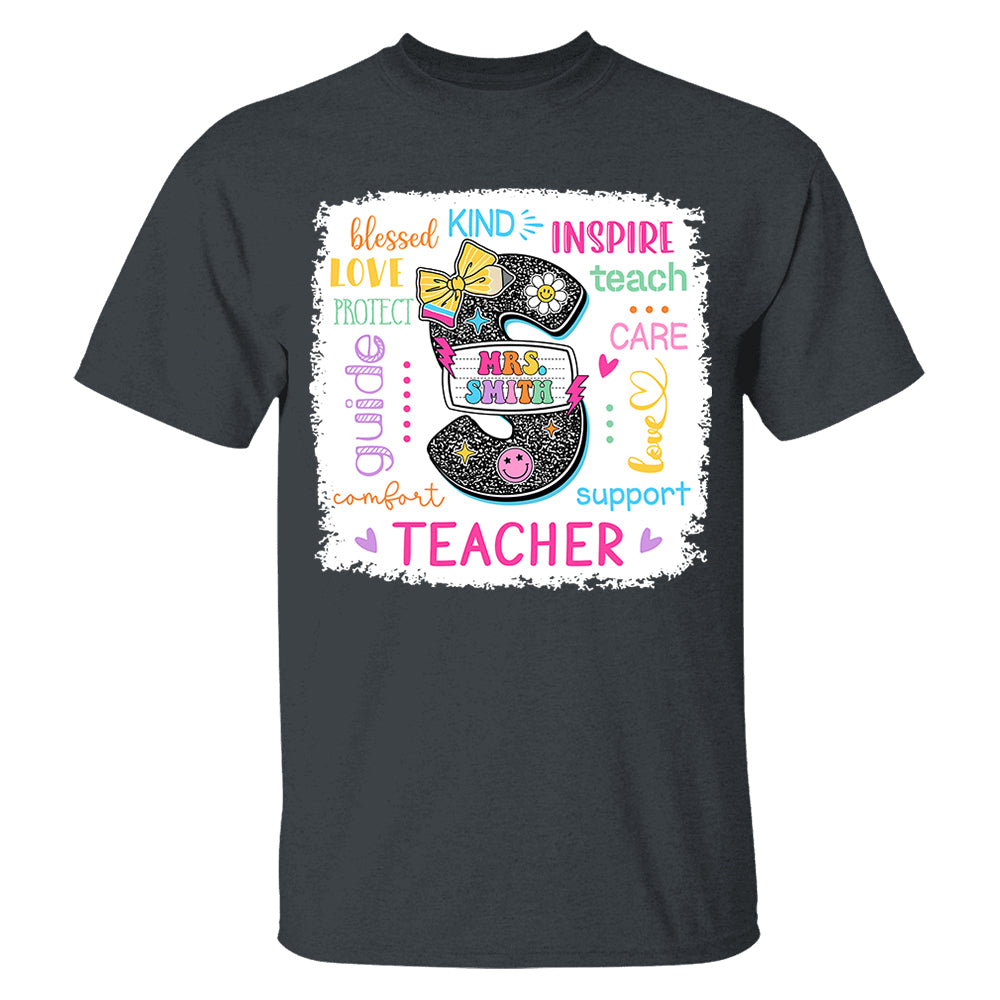 Custom Name T-Shirt Teacher, Appreciation Gift, Back To School Shirt A2110 Do99 vr2