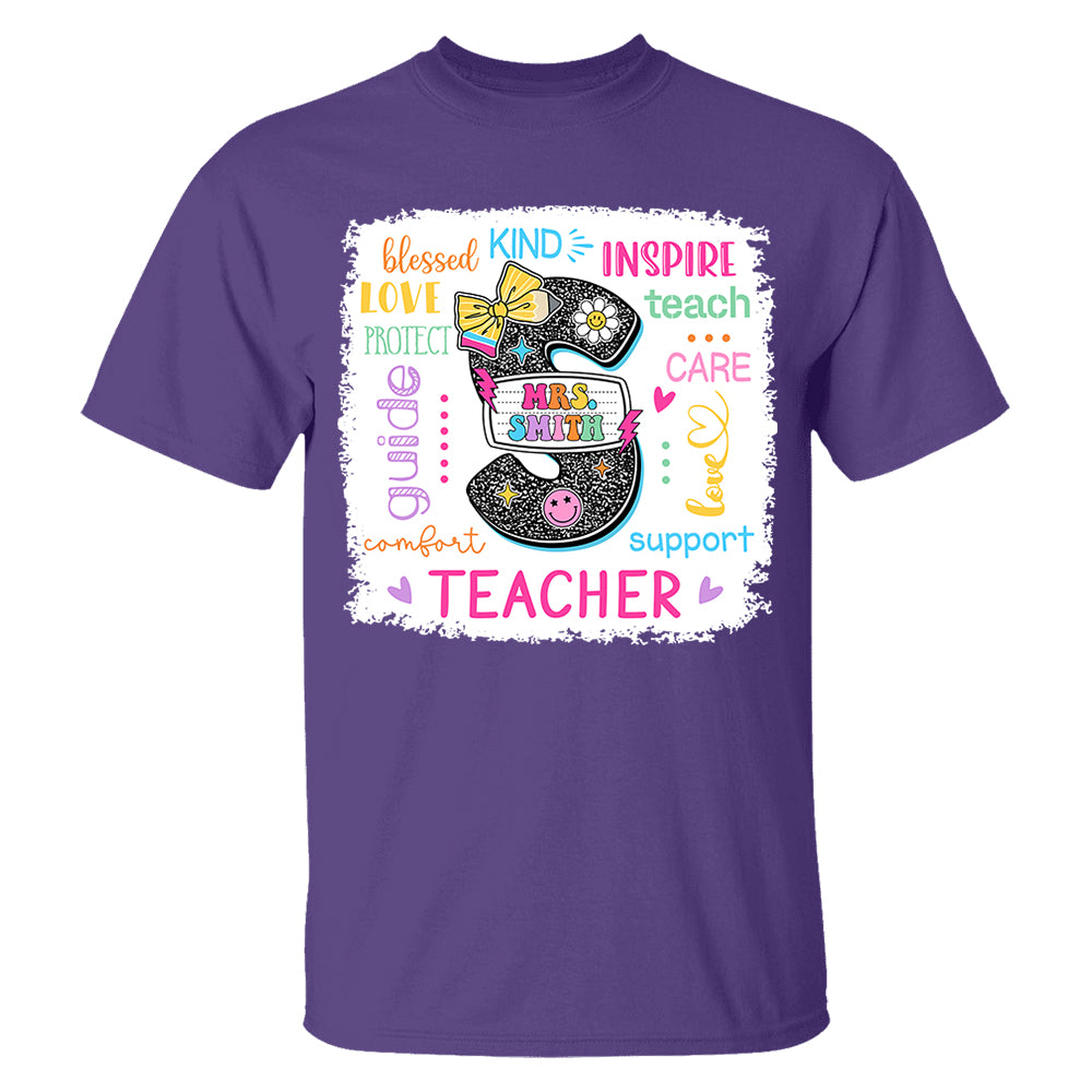 Custom Name T-Shirt Teacher, Appreciation Gift, Back To School Shirt A2110 Do99 vr2