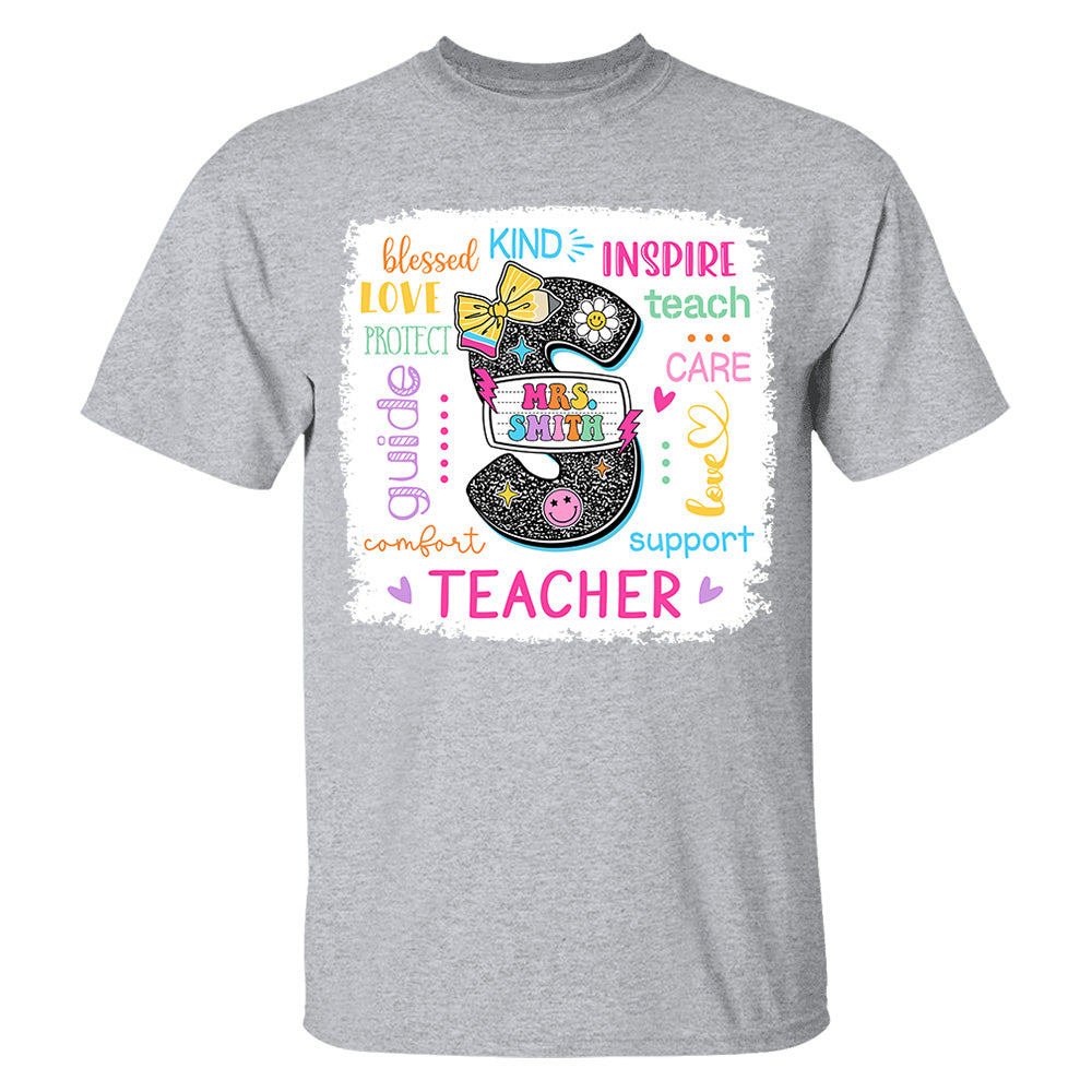 Custom Name T-Shirt Teacher, Appreciation Gift, Back To School Shirt A2110 Do99 vr2