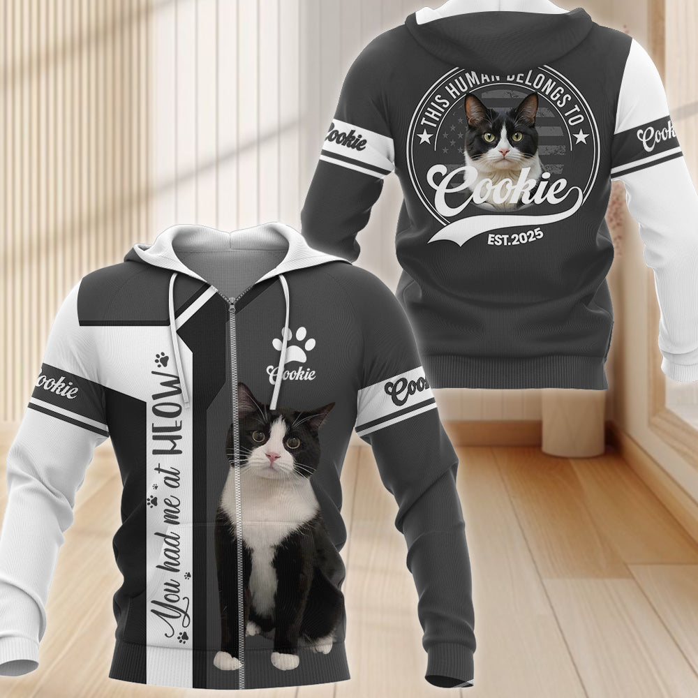 Custom You Had Me At Meow, Personalized Shirt, Gift For Cat Lover T1807