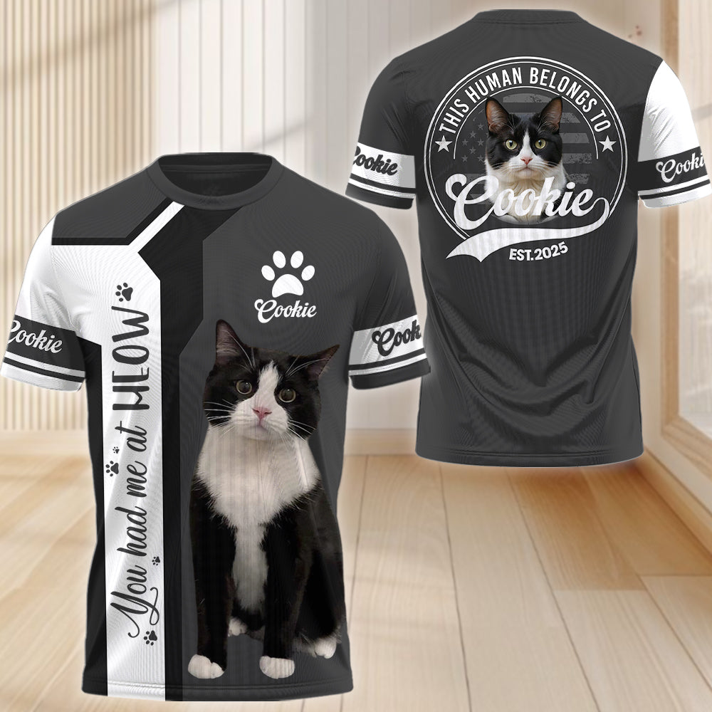 Custom You Had Me At Meow, Personalized Shirt, Gift For Cat Lover T1807