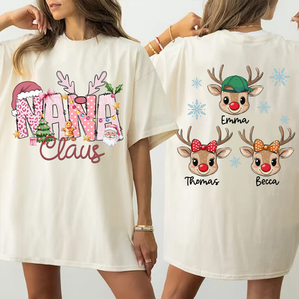 Pink Trend Gigi Claus Custom Sweatshirt - Best Family Christmas Gift for Grandma Vr2 Tu20