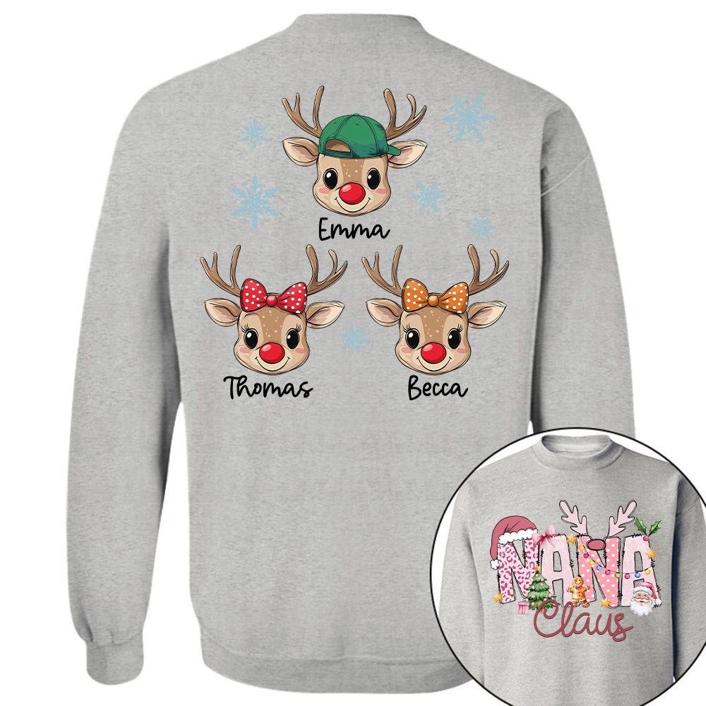 Pink Trend Gigi Claus Custom Sweatshirt - Best Family Christmas Gift for Grandma Vr2 Tu20