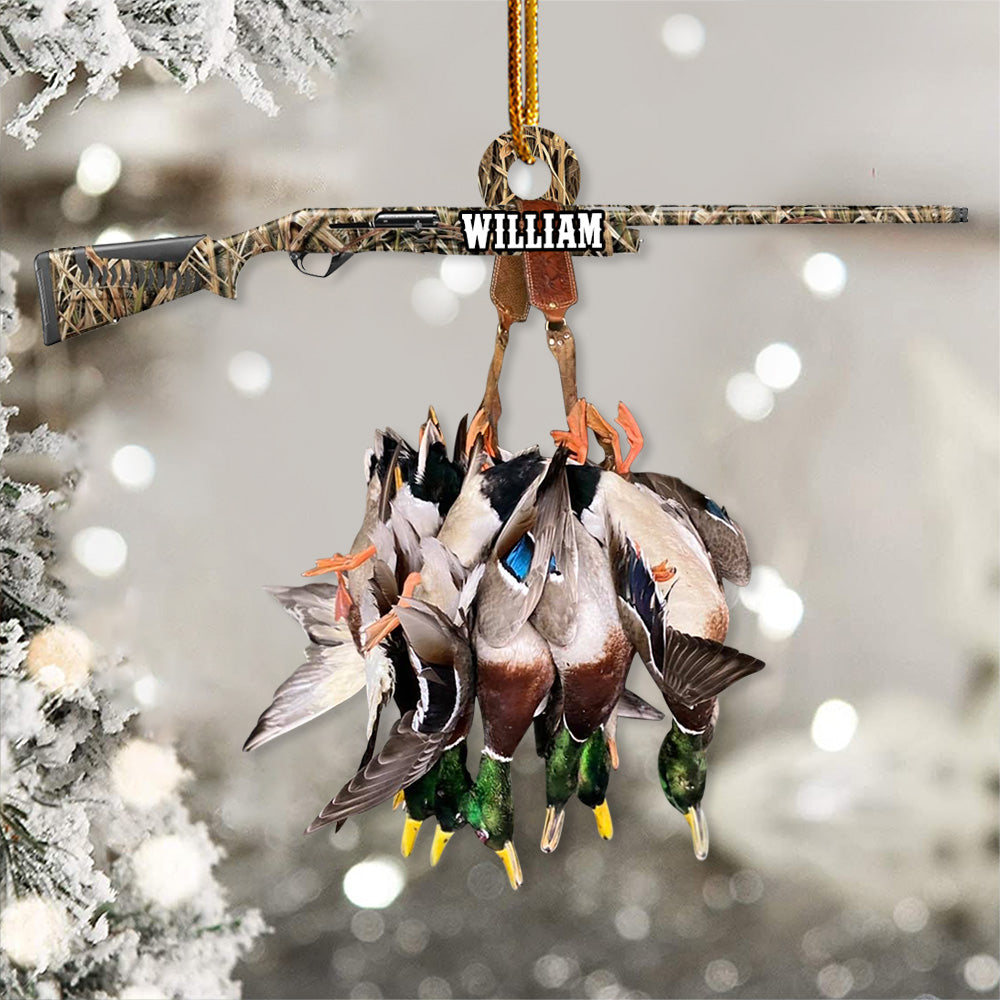 Custom Name Duck Hunting Ornament - N3005 Do99