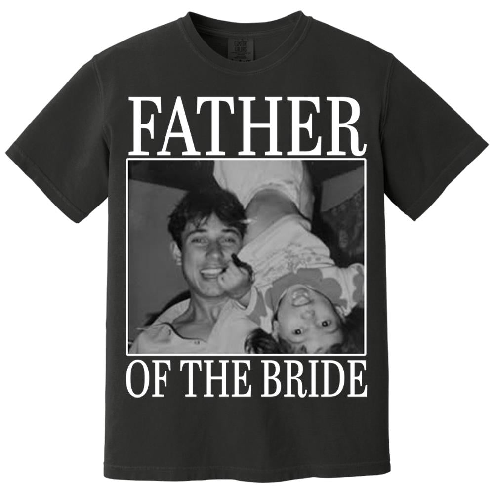 Custom Upload Photo Mother Of The Bride Shirt,Father Of The Bride Shirt, Custom Vintage Photo Shirt, Wedding Gift For Dad, Father of Bride Tee Nh00