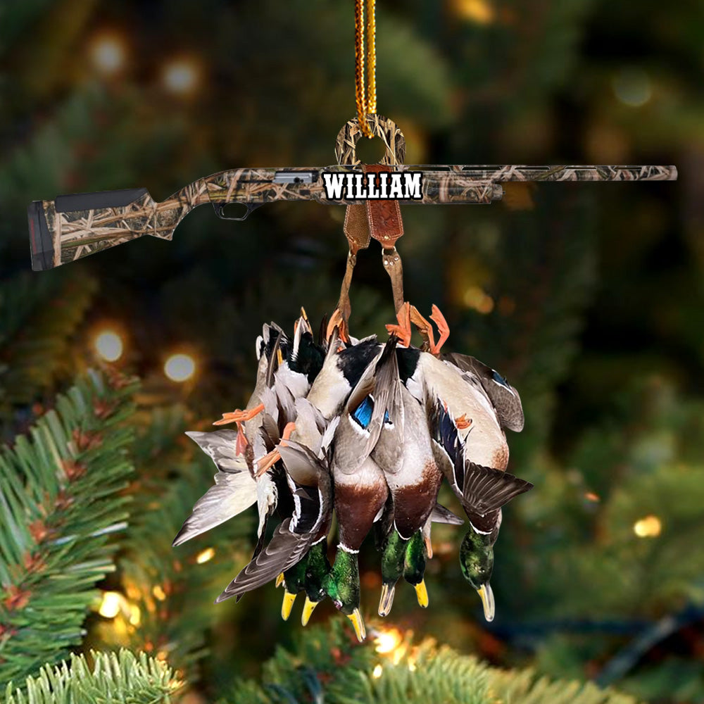 Custom Name Duck Hunting Ornament - N3005 Do99