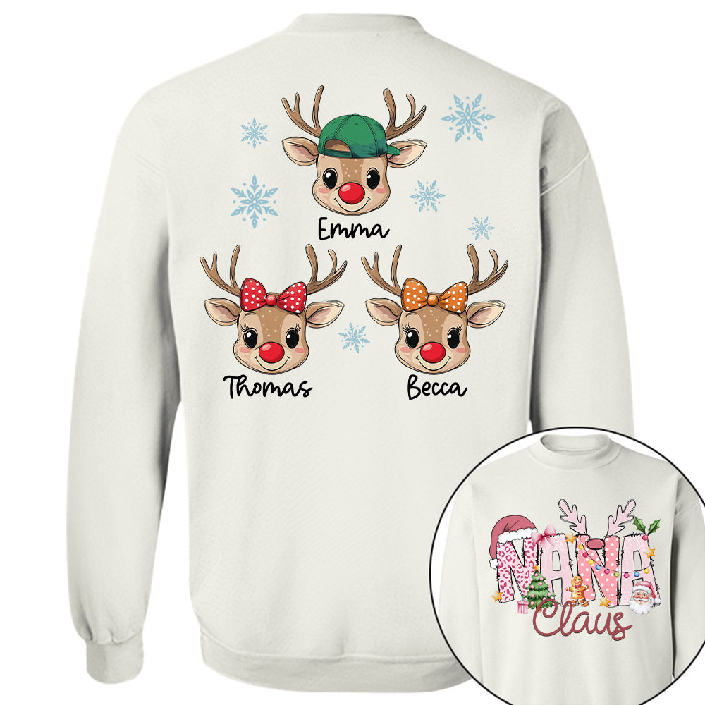 Pink Trend Gigi Claus Custom Sweatshirt - Best Family Christmas Gift for Grandma Vr2 Tu20