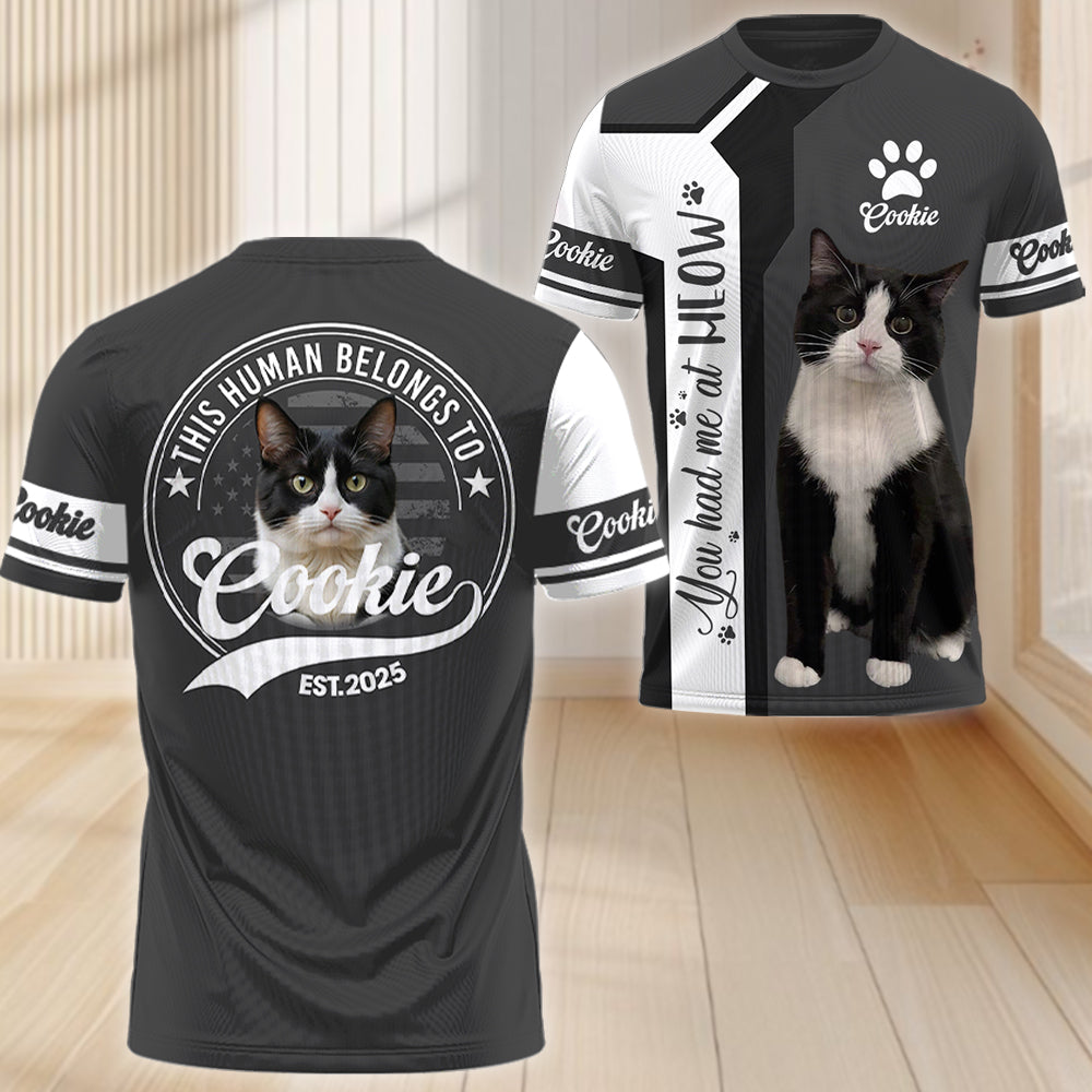 Custom You Had Me At Meow, Personalized Shirt, Gift For Cat Lover T1807
