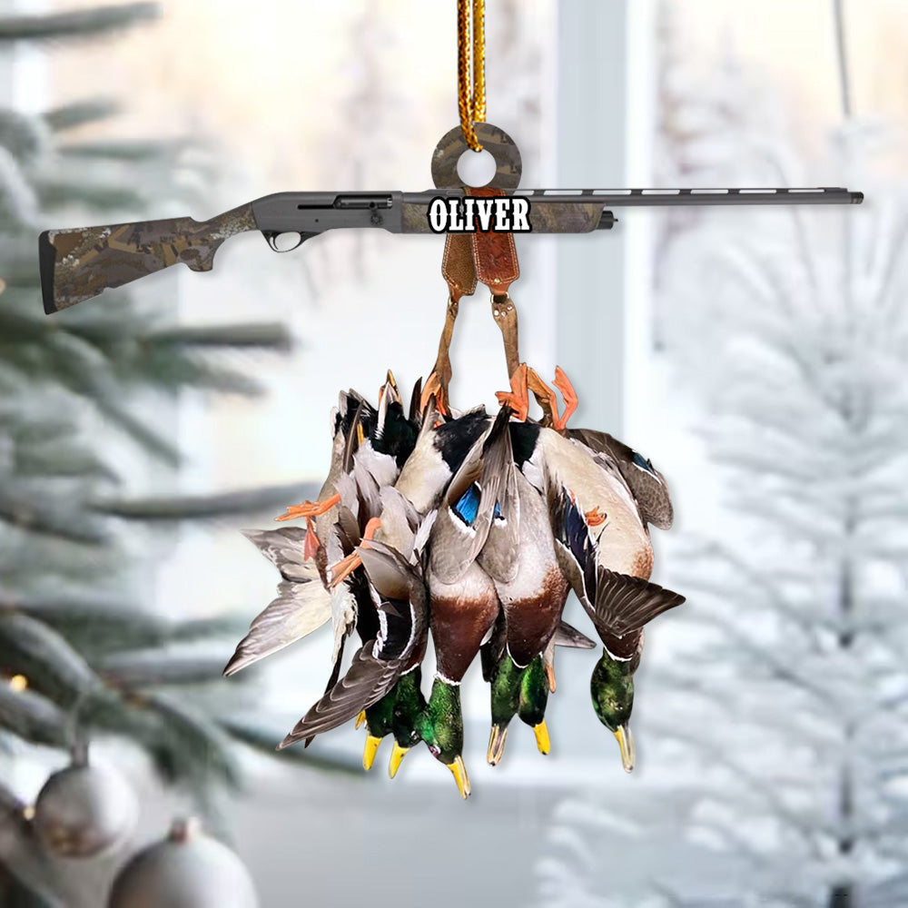 Custom Name Duck Hunting Ornament - N3005 Do99