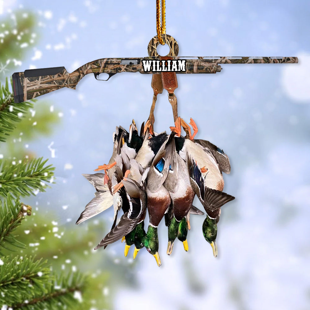 Custom Name Duck Hunting Ornament - N3005 Do99