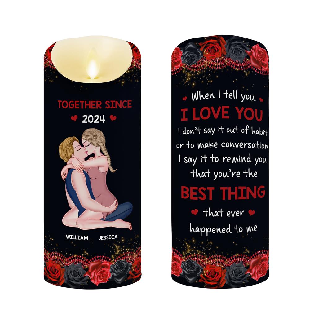 You're The Best Thing That Happened To Me - Personalized LED Candle Nh00