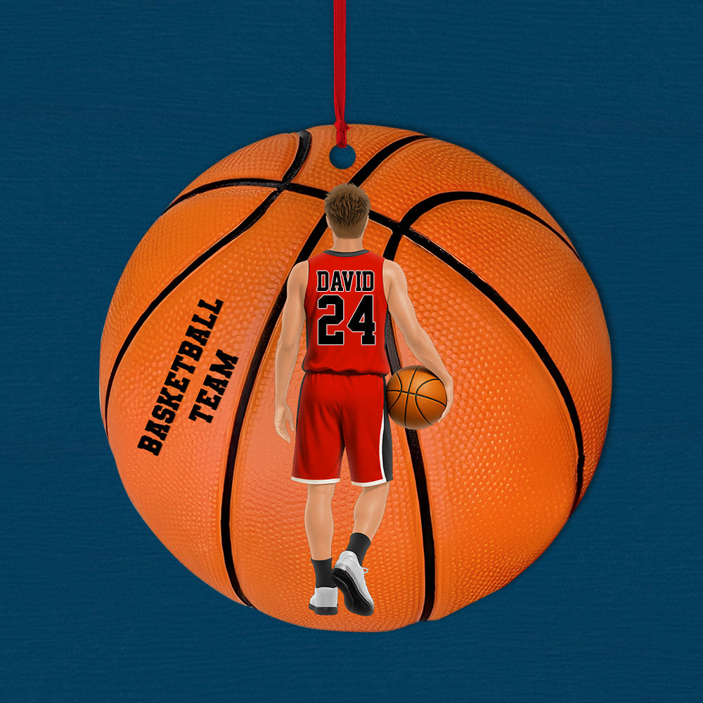 Basketball Player Personalized Ornament Gift For Basketball Lovers - Custom Christmas Gifts For Basketball Player Na02