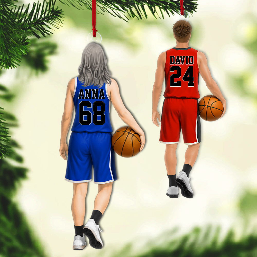 Basketball Player Personalized Ornament Gift For Basketball Lovers - Custom Christmas Gifts For Basketball Player Na02