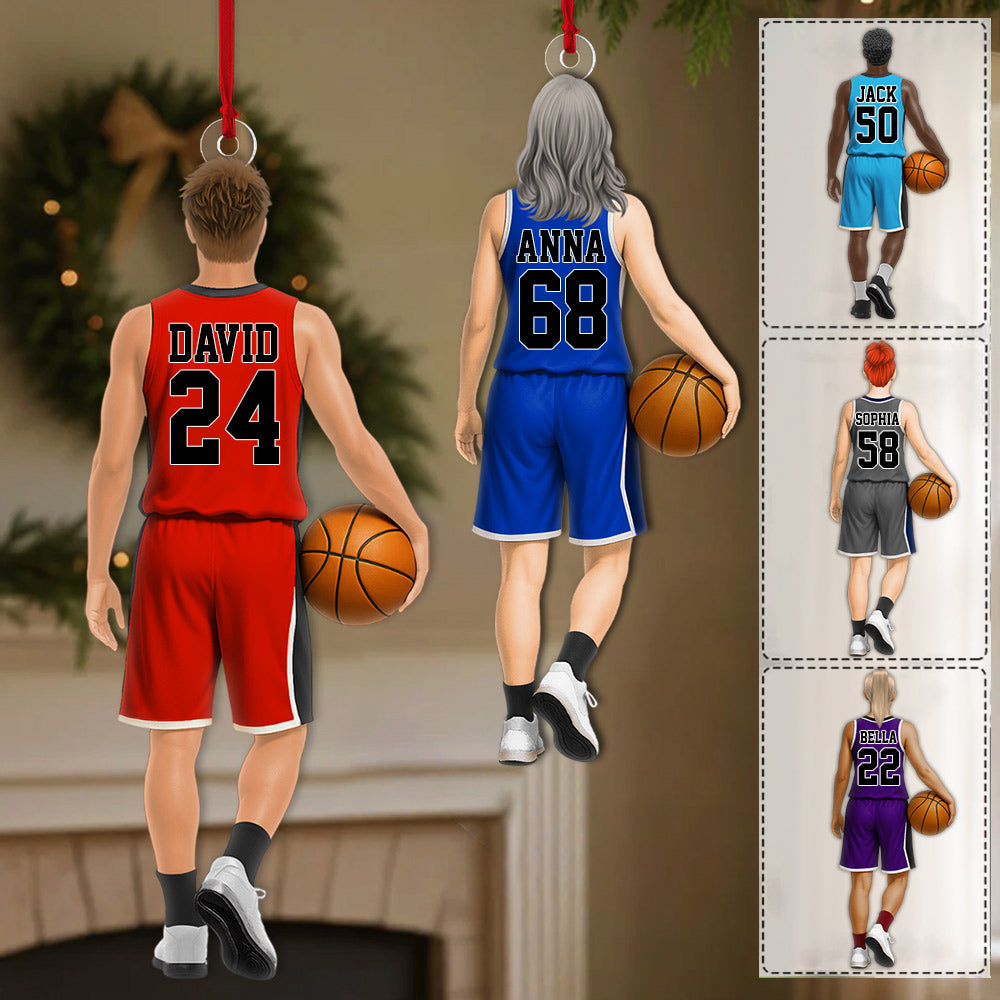 Basketball Player Personalized Ornament Gift For Basketball Lovers - Custom Christmas Gifts For Basketball Player Na02