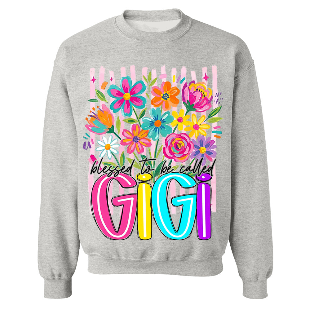 Striped Wildflowers Gigi, Personalized Trendy Ditsy Floral Gigi Shirt, Preppy Gigi Nana Mimi Motherhood, Gift For Grandma For Mom, Best Gift For Mother's Day MI209 VH01