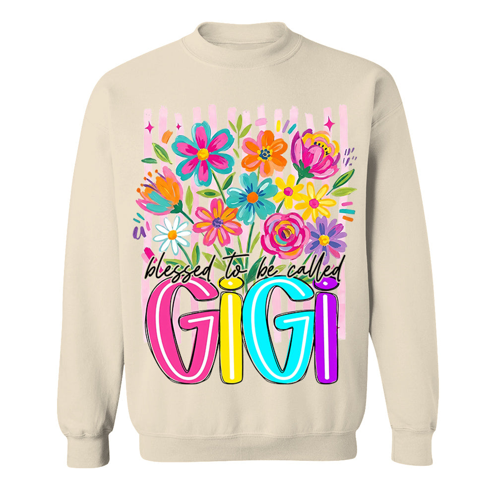 Striped Wildflowers Gigi, Personalized Trendy Ditsy Floral Gigi Shirt, Preppy Gigi Nana Mimi Motherhood, Gift For Grandma For Mom, Best Gift For Mother's Day MI209 VH01