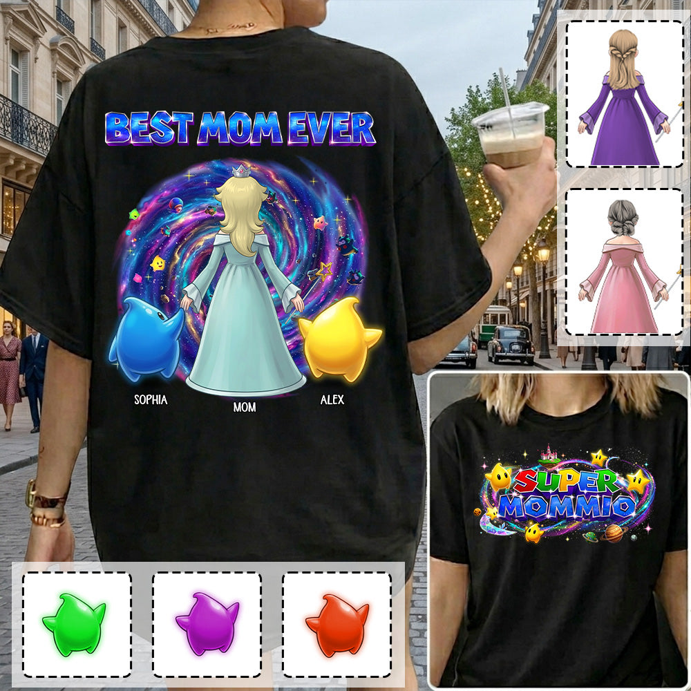 Super Mommio Galaxy Personalized Shirt, Gift For Mommy Mama L0411
