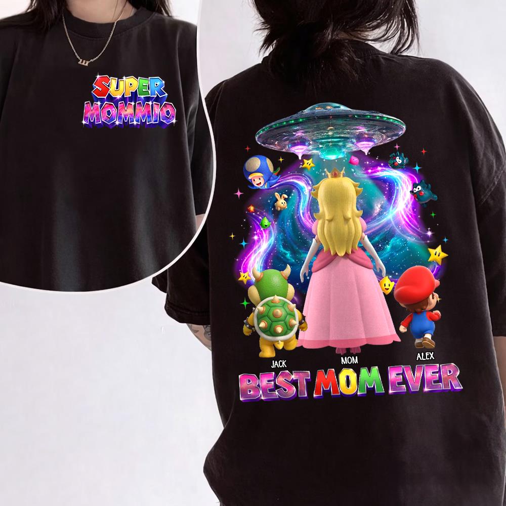 Galaxy Space Super Mommio Custom Shirt, Gift For Mom L0411 