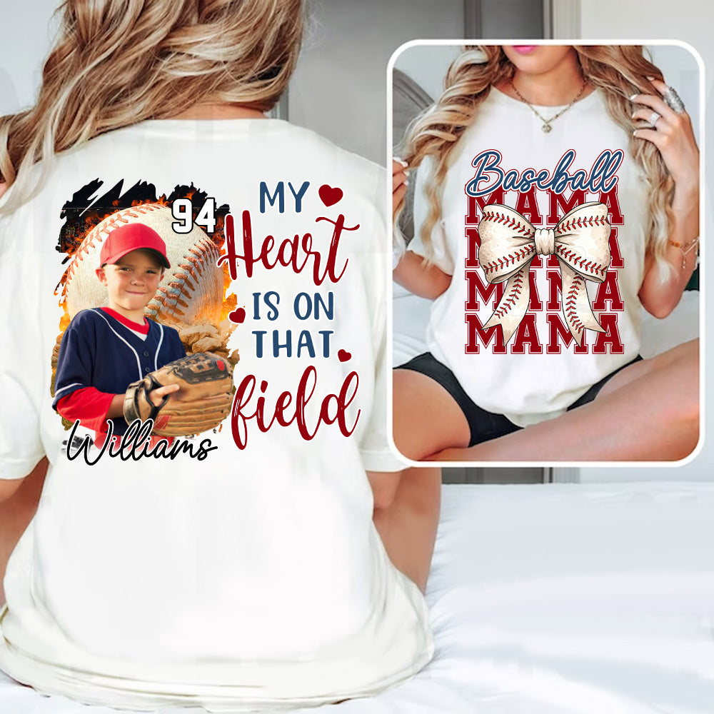Baseball Mama Shirt, Personalized Baseball Shirt, Gift For Baseball Lover Tu24