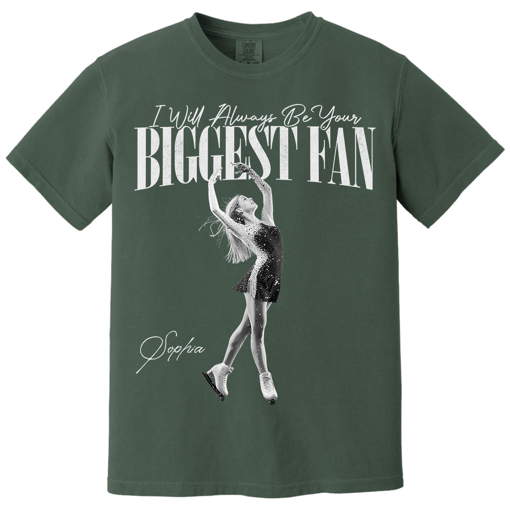 I'll Always Be Your Biggest Fan - Washed Tee Retro Bootleg Shirt For Figure Skating Na02