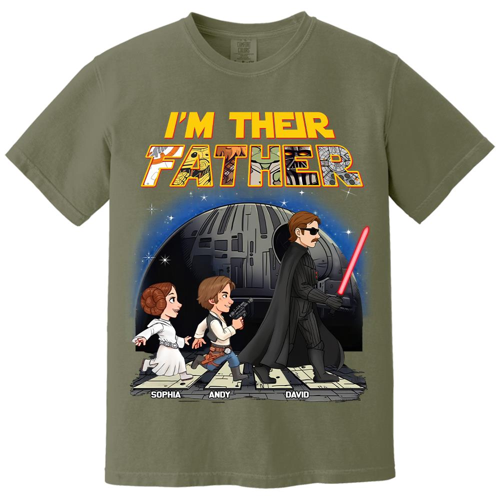 Personalized I Am Their Father Shirt, Custom Dad And Kids Name Shirt, Fathers Day Shirt, Gift for Dad Na02 Hv01