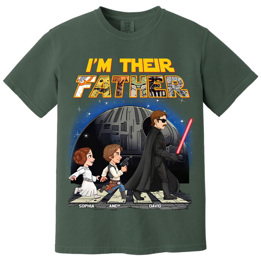 Personalized I Am Their Father Shirt, Custom Dad And Kids Name Shirt, Fathers Day Shirt, Gift for Dad Na02 Hv01