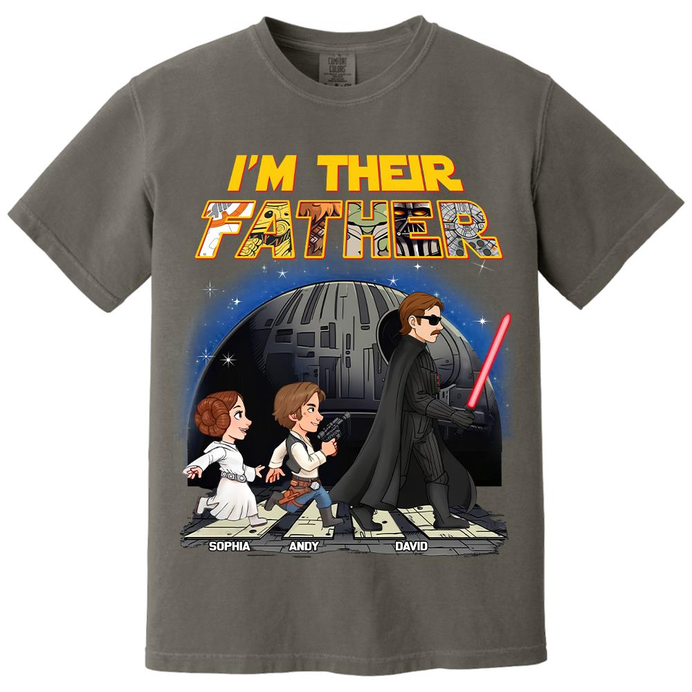 Personalized I Am Their Father Shirt, Custom Dad And Kids Name Shirt, Fathers Day Shirt, Gift for Dad Na02 Hv01