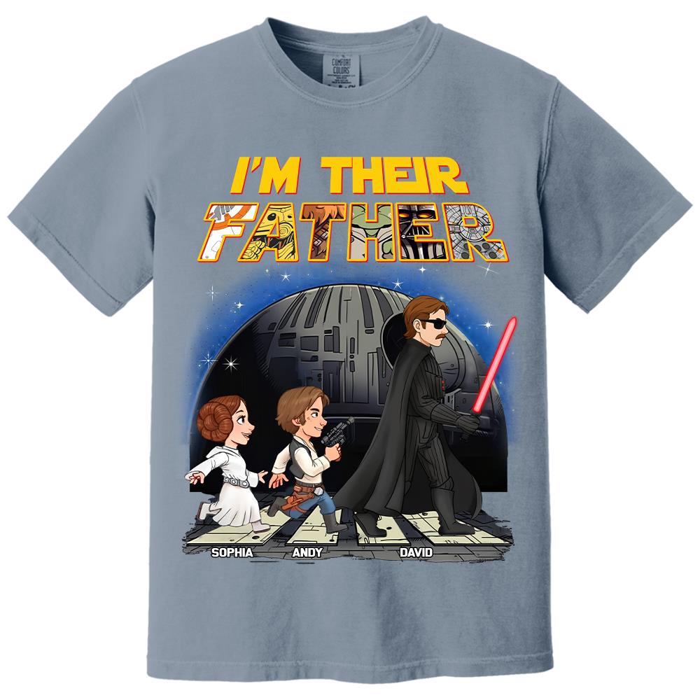 Personalized I Am Their Father Shirt, Custom Dad And Kids Name Shirt, Fathers Day Shirt, Gift for Dad Na02 Hv01
