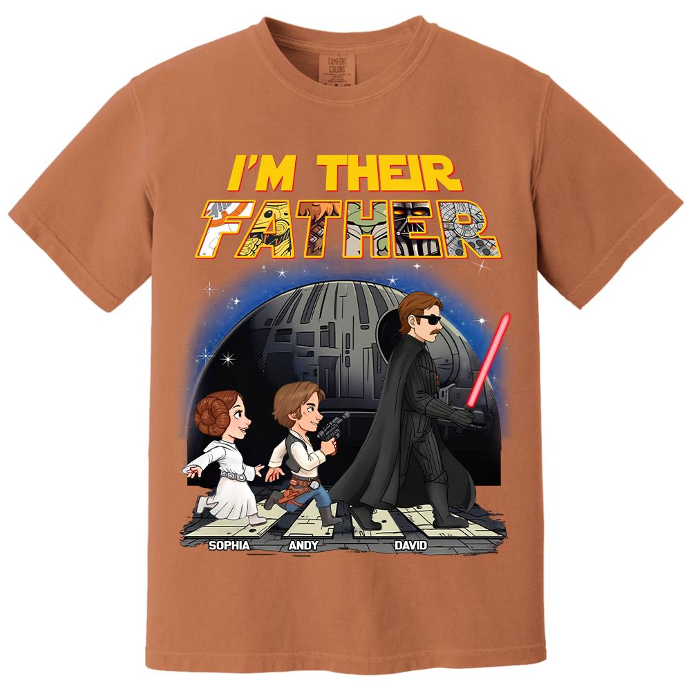 Personalized I Am Their Father Shirt, Custom Dad And Kids Name Shirt, Fathers Day Shirt, Gift for Dad Na02 Hv01