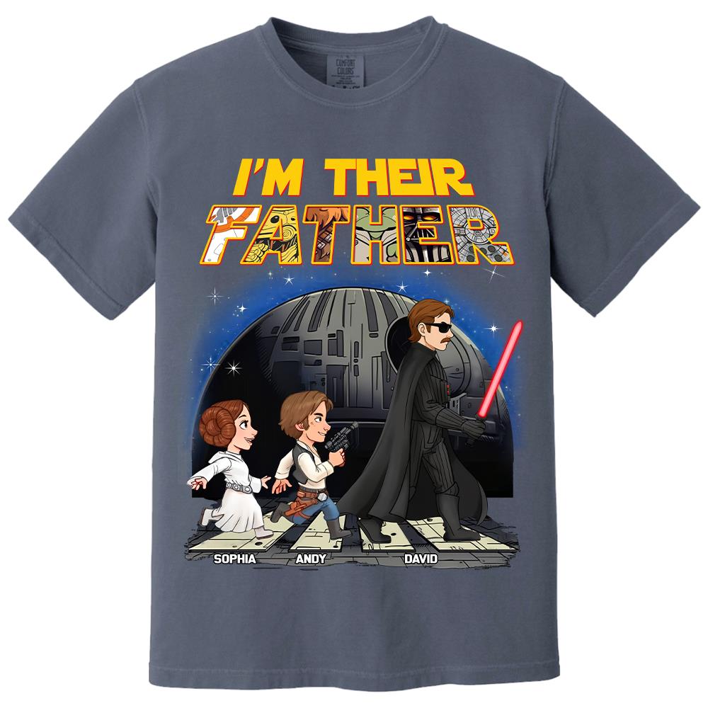 Personalized I Am Their Father Shirt, Custom Dad And Kids Name Shirt, Fathers Day Shirt, Gift for Dad Na02 Hv01