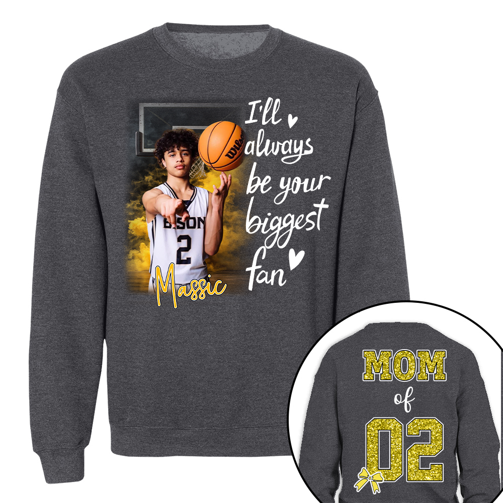 Custom Photo Basketball Shirt For Basketball Mom Grandma Sport Family Lovers T1807 T24