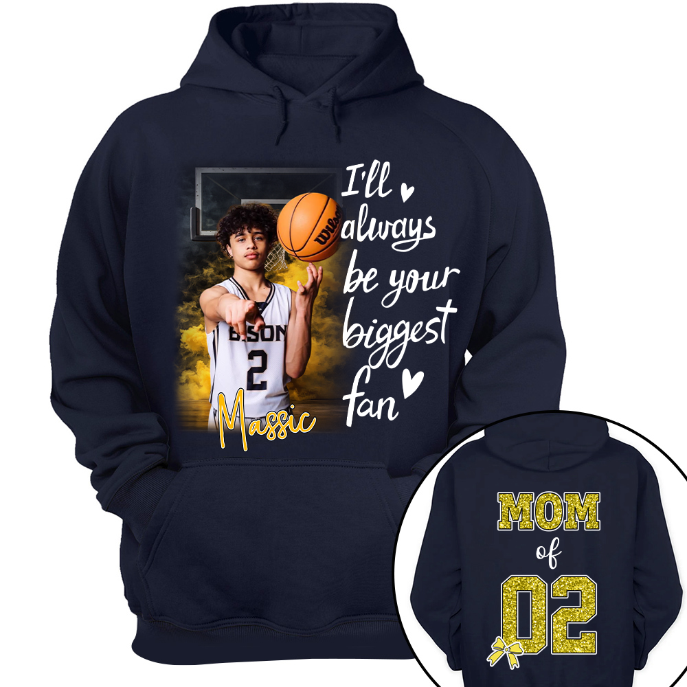Custom Photo Basketball Shirt For Basketball Mom Grandma Sport Family Lovers T1807 T24