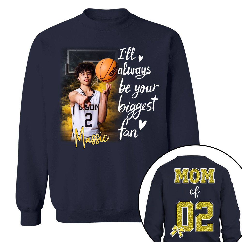 Custom Photo Basketball Shirt For Basketball Mom Grandma Sport Family Lovers T1807 T24