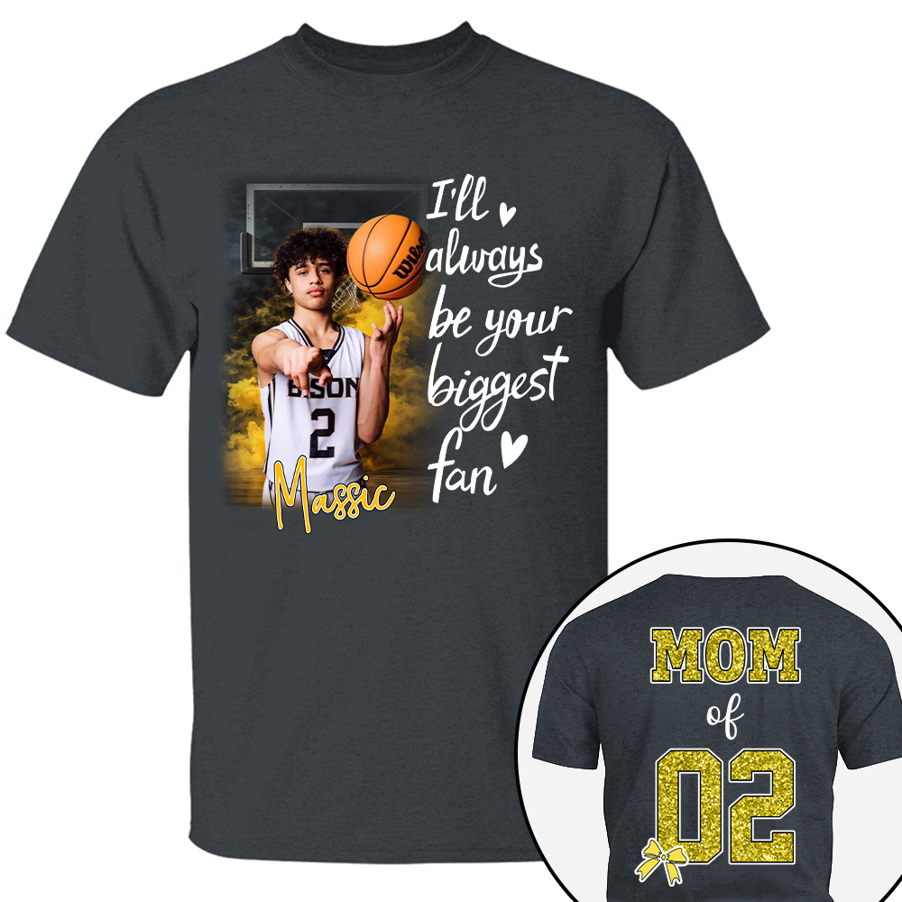 Custom Photo Basketball Shirt For Basketball Mom Grandma Sport Family Lovers T1807 T24