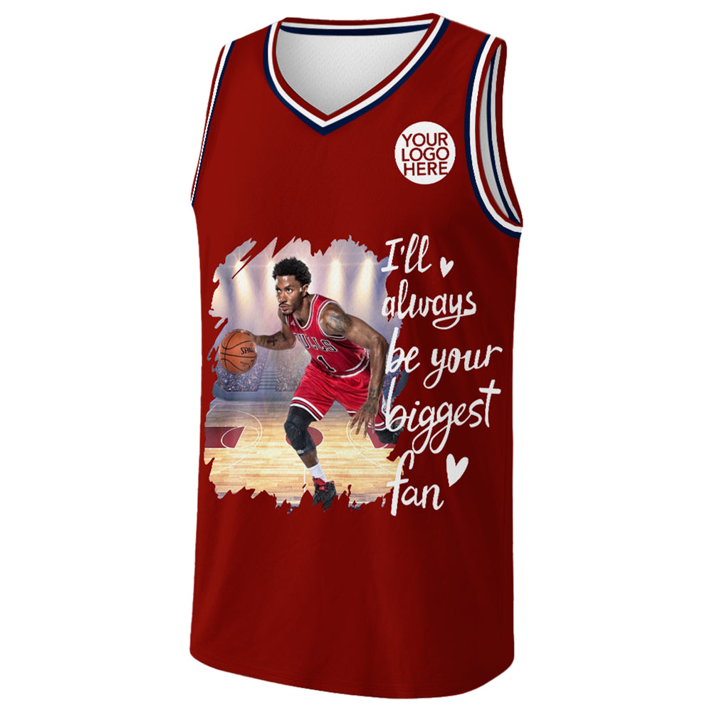 I'll Always Be Your Biggest Fan - Custom Photo Basketball GameDay Shirt - Gift For Basketball Lovers A2110 Pt99