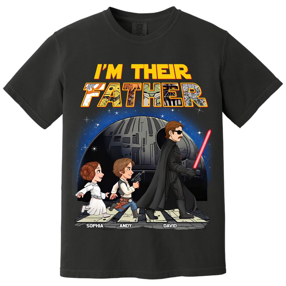 Personalized I Am Their Father Shirt, Custom Dad And Kids Name Shirt, Fathers Day Shirt, Gift for Dad Na02 Hv01