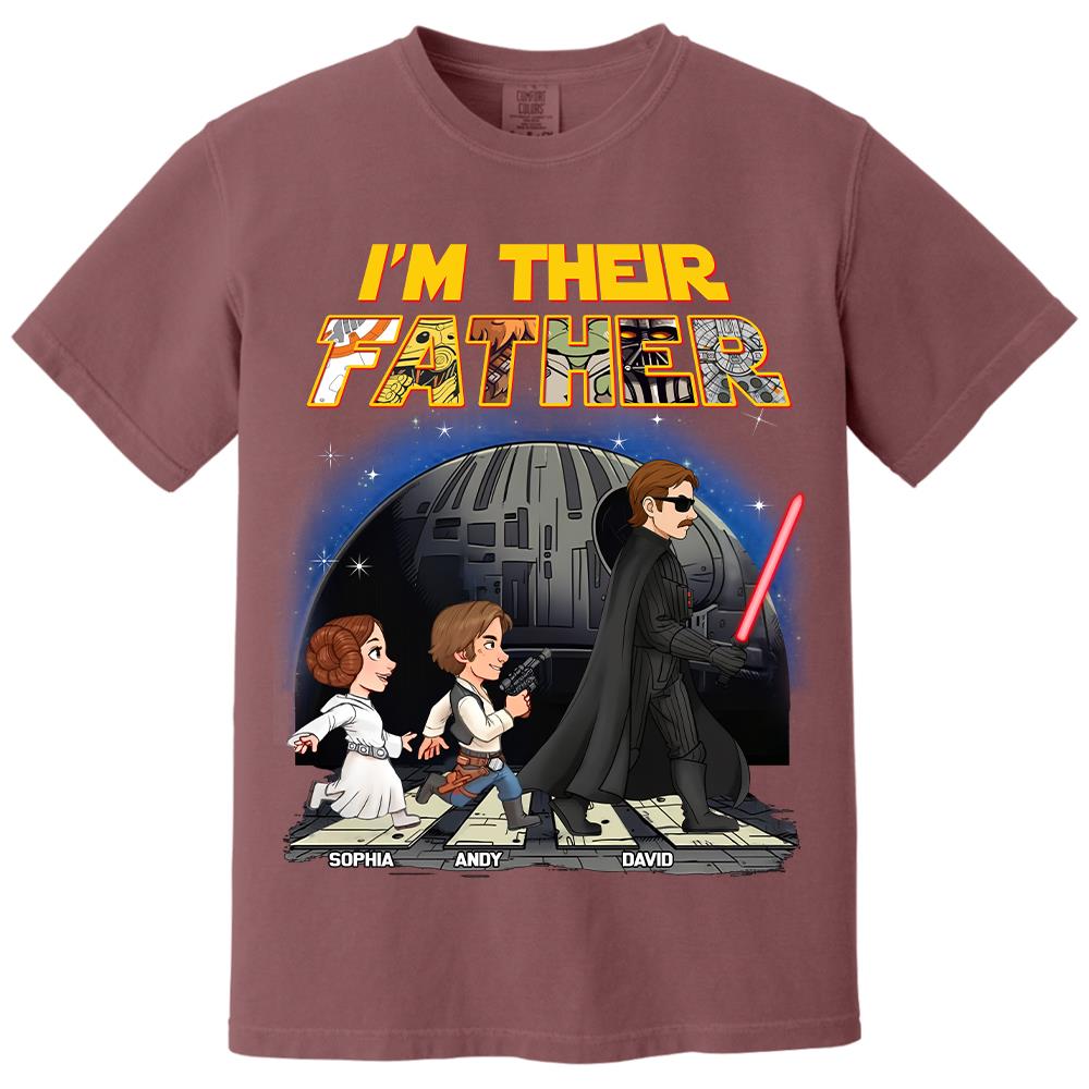 Personalized I Am Their Father Shirt, Custom Dad And Kids Name Shirt, Fathers Day Shirt, Gift for Dad Na02 Hv01
