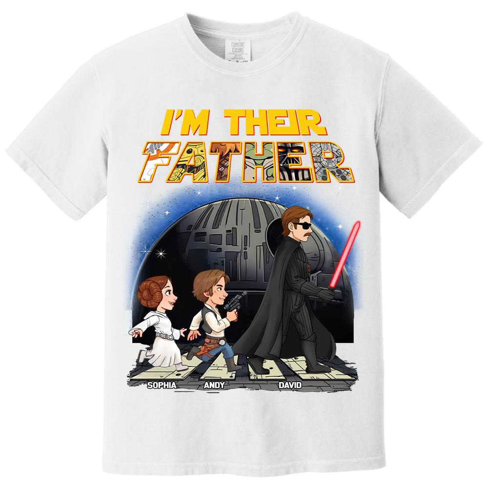Personalized I Am Their Father Shirt, Custom Dad And Kids Name Shirt, Fathers Day Shirt, Gift for Dad Na02 Hv01