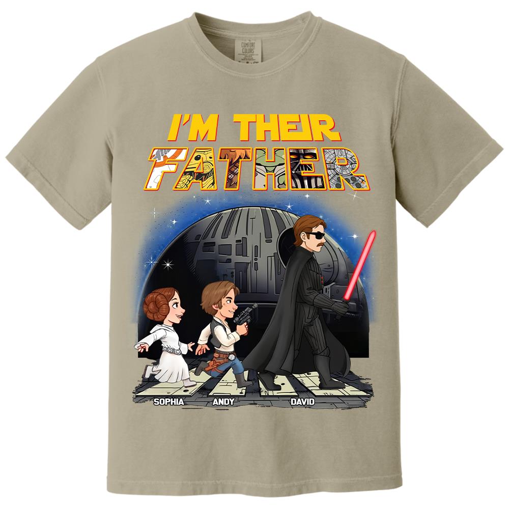 Personalized I Am Their Father Shirt, Custom Dad And Kids Name Shirt, Fathers Day Shirt, Gift for Dad Na02 Hv01