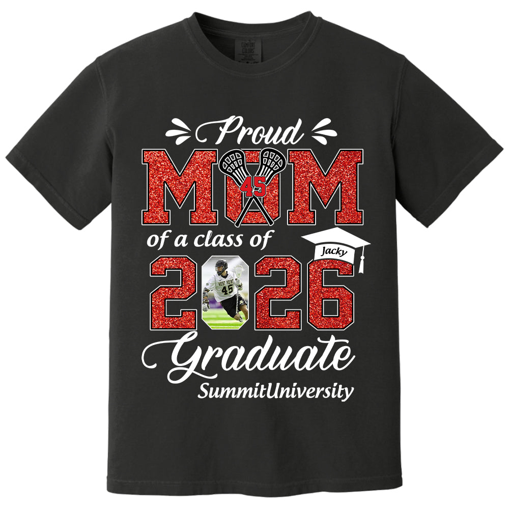 Personalized Lacrosse Graduation Shirt Class of 2026 Custom Senior Shirt Family Graduation Gift Lacrosse Senior 2026 Shirt Na02 T24